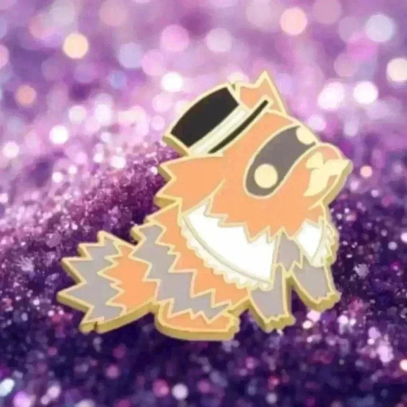 Gentleman Zigzagoon Enamel Pin – Dapper Pokémon Collectible! - Picture 1 of 3